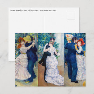 Renoir - Dance serie: Bougival, City & Land Vykort