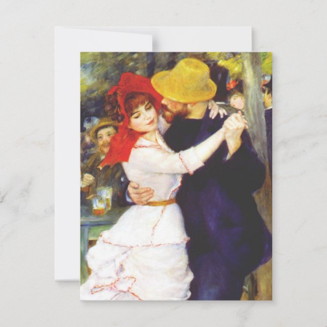 Renoir Dance vid Bougival-inbjudan Inbjudningar (Framsida)