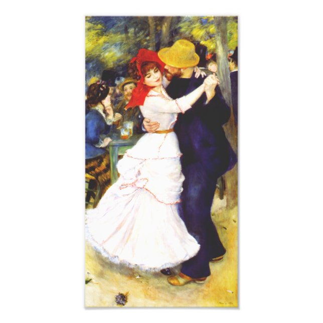 Renoir Dance vid Bougival Print Fototryck (Framsidan)