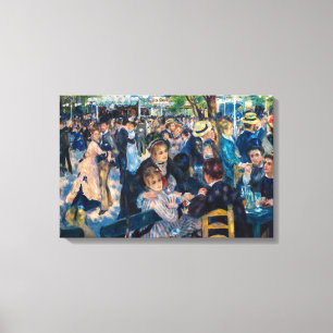 Renoir - Dans på Le Moulin de la Galette Canvastryck