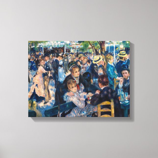 Renoir - Dans på Le Moulin de la Galette Canvastryck (Framsida)