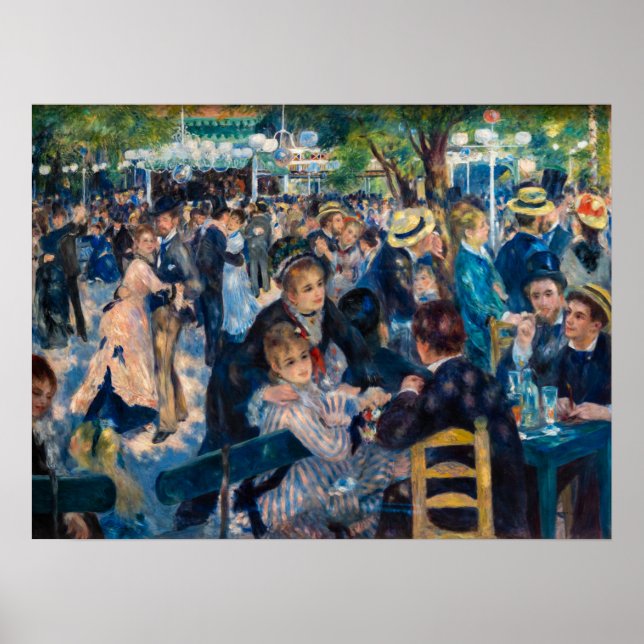 Renoir - Dans på Le Moulin de la Galette Poster (Framsidan)