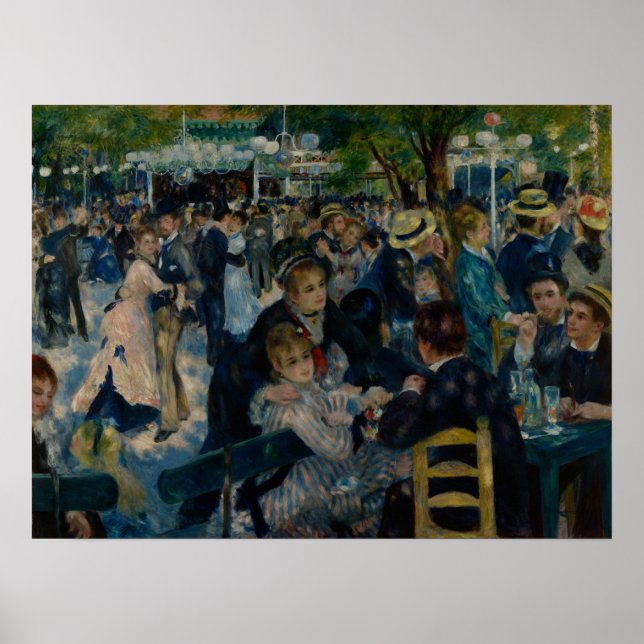 Renoir - Dans vid Le Moulin De La Galette Poster (Framsidan)