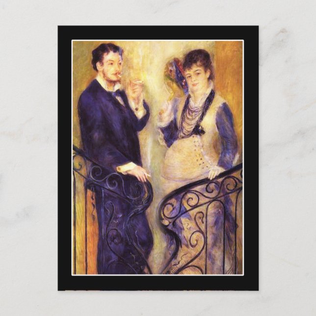 Renoir Det väntande paret Vykort (Framsida)