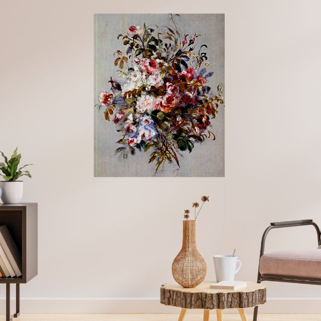Renoir - En bukett rosor Poster (Vardagsrum 3)