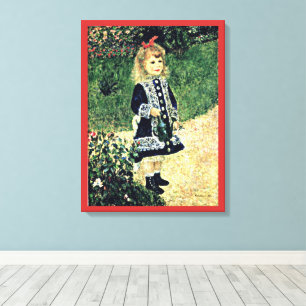 Renoir - En flicka med en vattenkanna Canvastryck