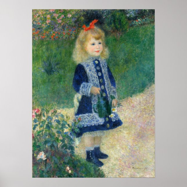 Renoir - en flicka med en vattentäkt poster (Framsidan)