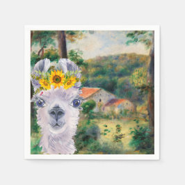 Renoir Environs of Briey och Finare Llama Pappersservett