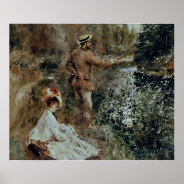 Renoir - Fiskare 1874 Poster (Framsidan)