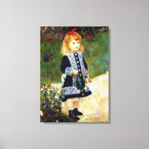 Renoir - flicka med en vattentät burk canvastryck
