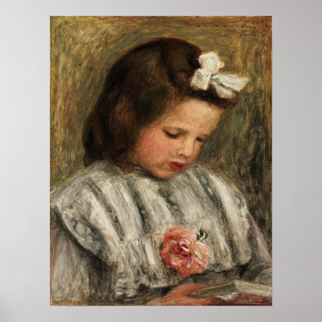 Renoir - Flickhuvud 1893 Poster (Framsidan)