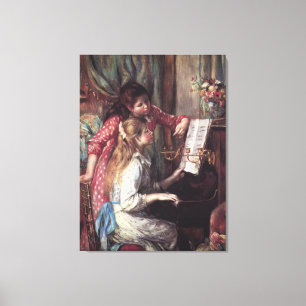 Renoir: Flickor vid Piano Canvastryck