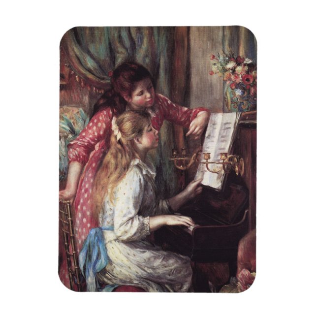 Renoir: Flickor vid Piano Magnet (Vertikal)