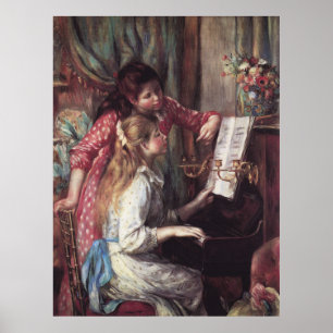 Renoir: Flickor vid Piano Poster