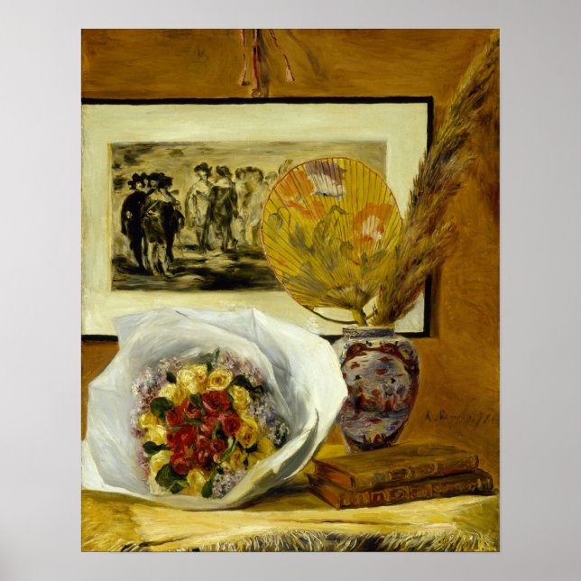 Renoir - fortfarande liv med Bouquet Poster (Framsidan)