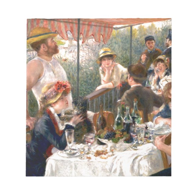 Renoir Fransk Luncheon Boating Party Anteckningsblock (Framsida)