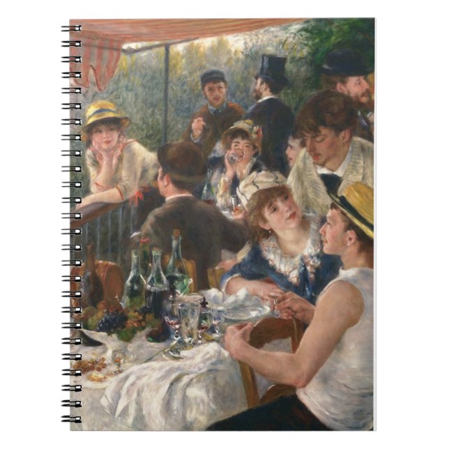 Renoir Fransk Luncheon Boating Party Anteckningsbok (Framsidan)