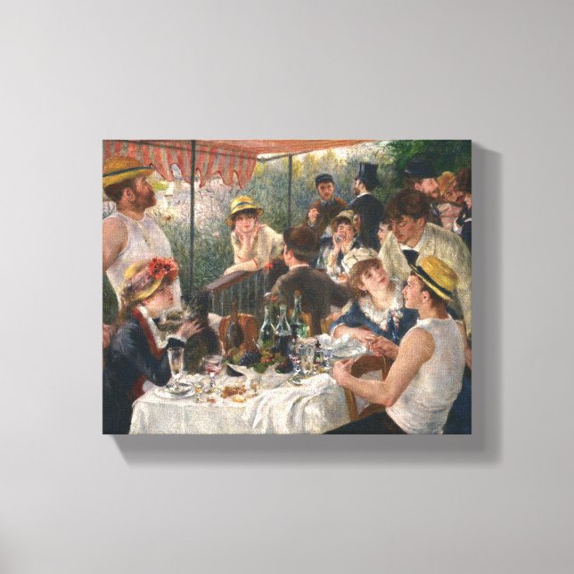 Renoir Fransk Luncheon Boating Party Canvastryck (Framsida)