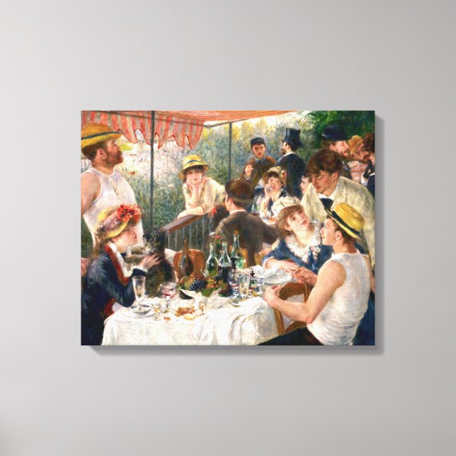 Renoir Fransk Luncheon Boating Party Canvastryck (Framsida)