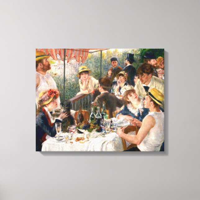 Renoir Fransk Luncheon Boating Party Canvastryck (Framsida)