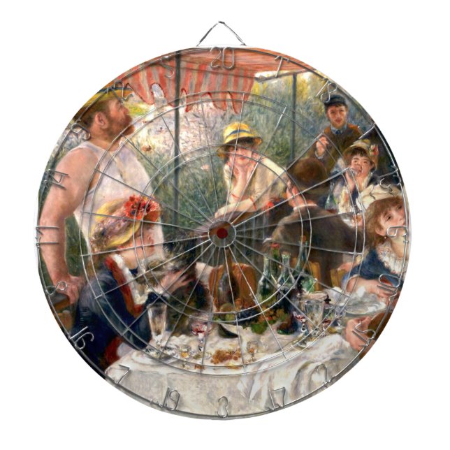 Renoir Fransk Luncheon Boating Party Darttavla (Framsidan)