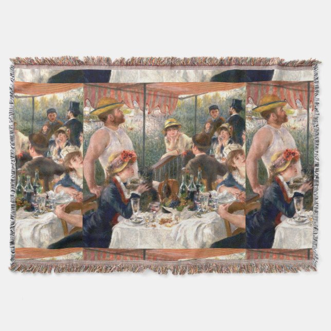 Renoir Fransk Luncheon Boating Party Filt (Framsidan)