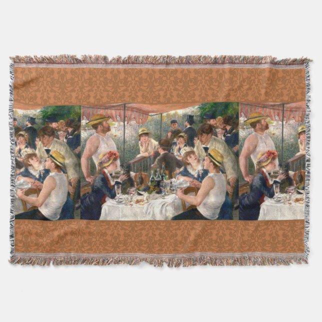Renoir Fransk Luncheon Boating Party Filt (Framsidan)