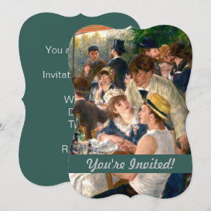 Renoir Fransk Luncheon Boating Party Inbjudningar