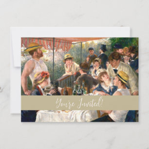Renoir Fransk Luncheon Boating Party Inbjudningar