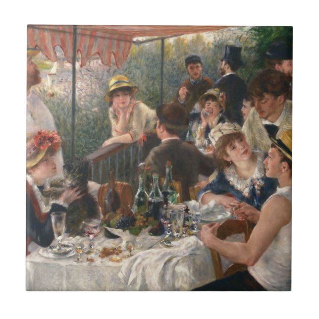 Renoir Fransk Luncheon Boating Party Kakelplatta (Framsidan)