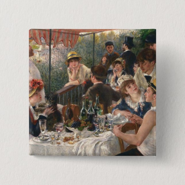 Renoir Fransk Luncheon Boating Party Knapp (Framsida)