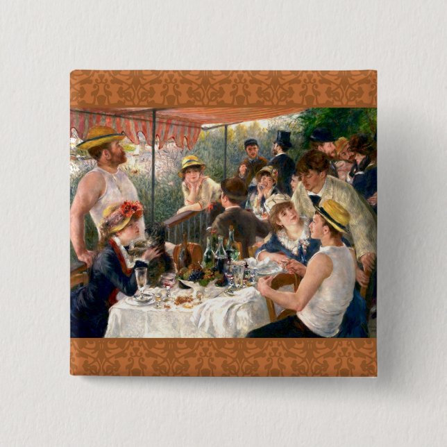 Renoir Fransk Luncheon Boating Party Knapp (Framsida)
