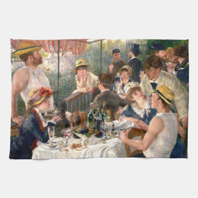 Renoir Fransk Luncheon Boating Party Kökshandduk (Horisontell)