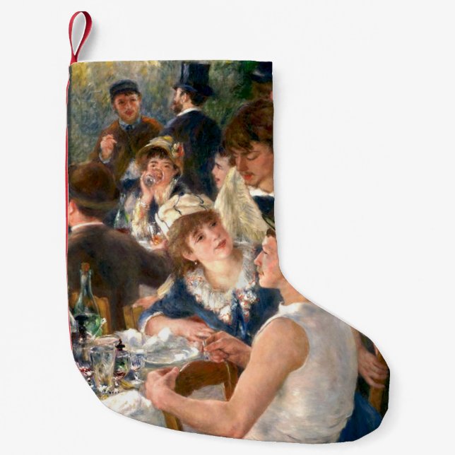Renoir Fransk Luncheon Boating Party Liten Julstrumpa (Framsidan)