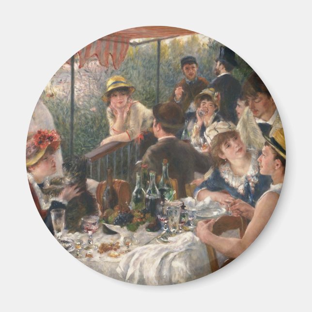 Renoir Fransk Luncheon Boating Party Magnet (Framsidan)