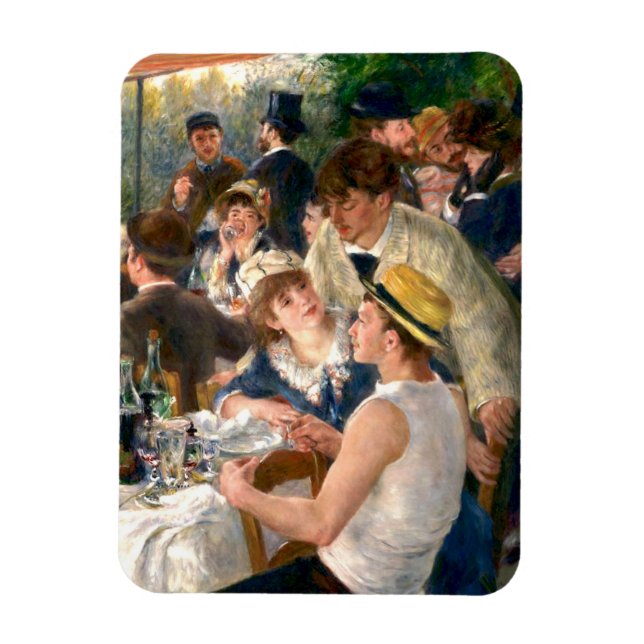Renoir Fransk Luncheon Boating Party Magnet (Vertikal)