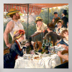 Renoir Fransk Luncheon Boating Party Poster