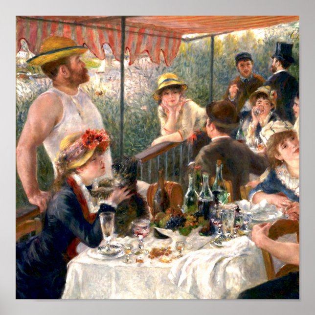 Renoir Fransk Luncheon Boating Party Poster (Framsidan)