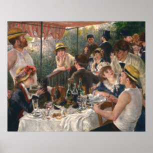 Renoir Fransk Luncheon Boating Party Poster
