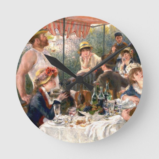 Renoir Fransk Luncheon Boating Party Rund Klocka (Framsida)