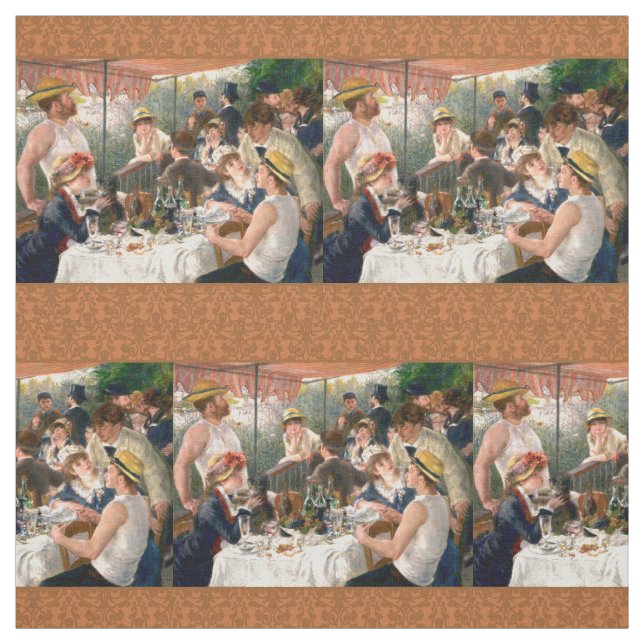 Renoir Fransk Luncheon Boating Party Tyg (Provkarta)