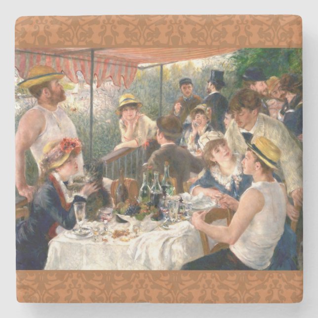 Renoir Fransk Luncheon Boating Party Underlägg Sten (Framsidan)