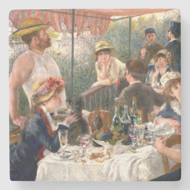 Renoir Fransk Luncheon Boating Party Underlägg Sten (Framsidan)