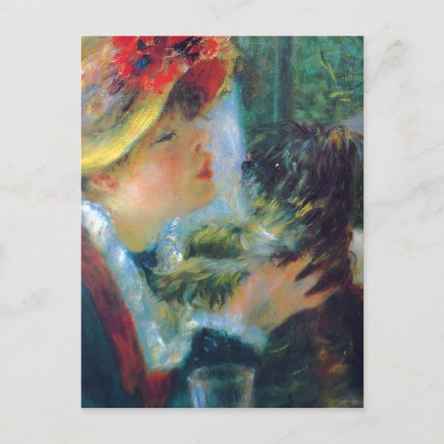 Renoir Girl med Hund Postcard Vykort (Framsida)