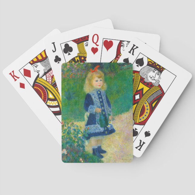 Renoir Girl med Watering Can Casinokort (Baksidan)