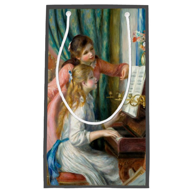 Renoir Girls vid Piano Impressionism Painting (Framsidan)