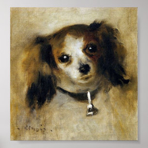 Renoir Head of A Hund Circa 1870 Poster