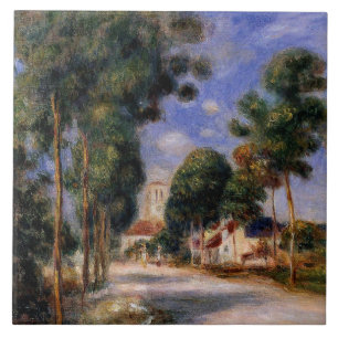 Renoir - Inresa till byn Essoyes Kakelplatta