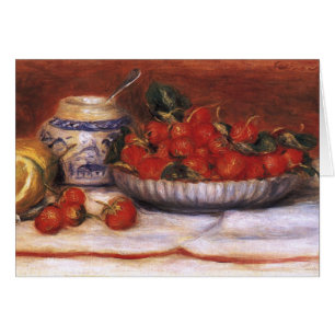 Renoir: Jordgubbar Hälsningskort