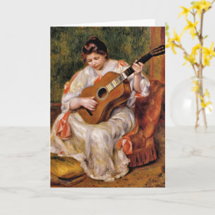 Renoir - Kvinna spelar gitarr, Kort